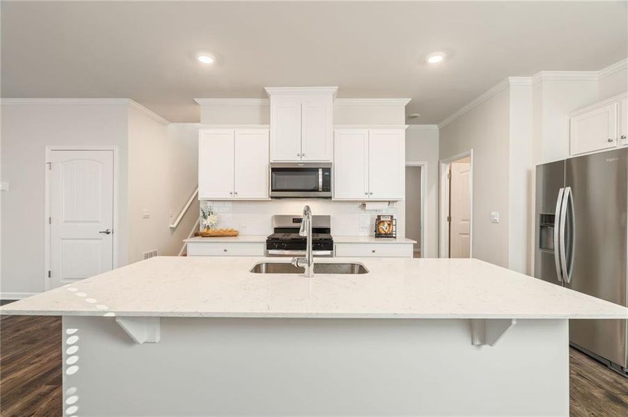 Furnished interior view inside a new home in , Acworth (Image 9).