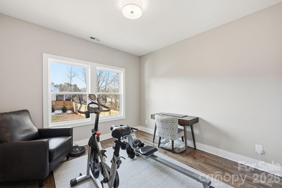 Bedroom 2 (currently in use as exercise room)