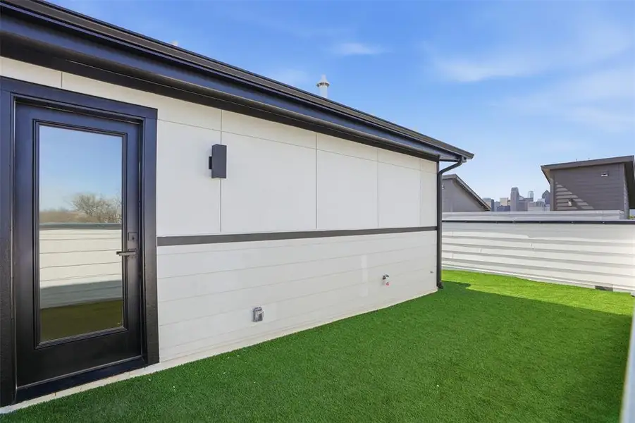 4th floor door leading to the outdoor entertaining deck