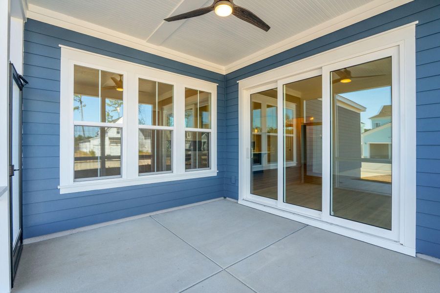 Exterior details and patio area of a home in Nexton, Summerville (Image 23).