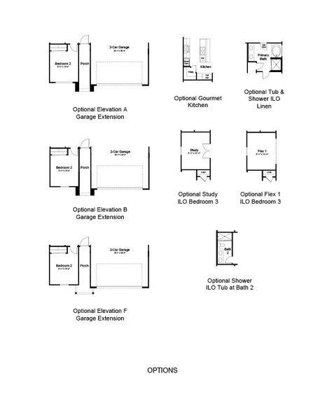 2D floor plan layout of this home in Combs Ranch, San Tan Valley, AZ (Image 4).
