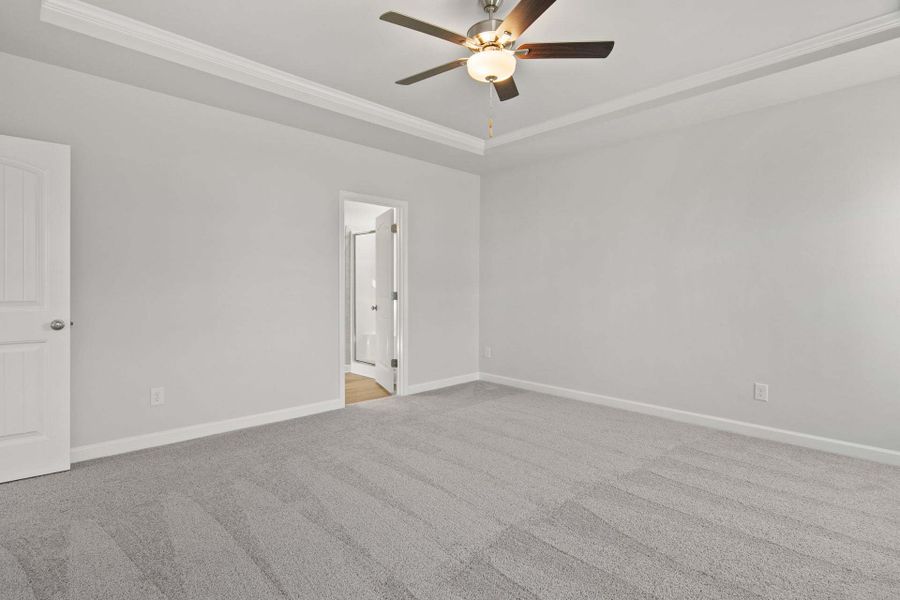 Representative unfurnished interior of a home built from the Camellia by Caviness & Cates Communities in Bartlett Manor, Youngsville (Image 88).