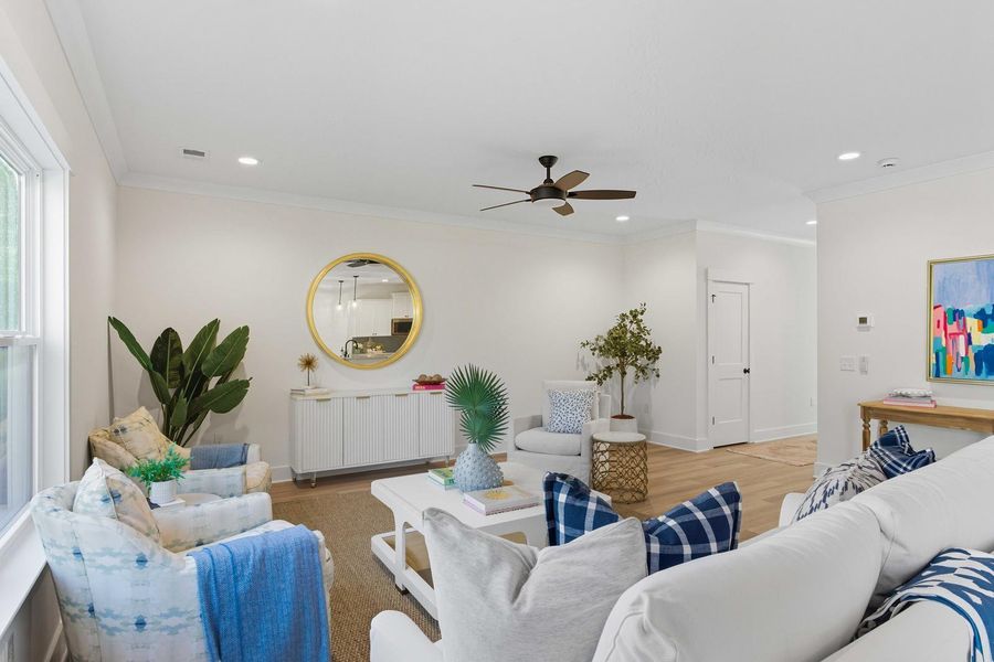 Furnished interior view inside a new home in , Charleston (Image 13).