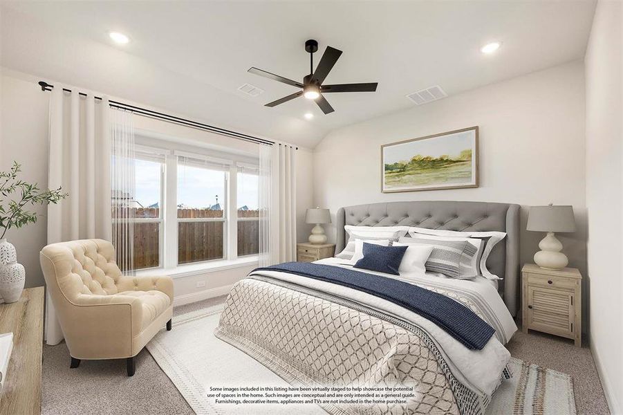 Furnished interior view inside a new home in Star Ranch Classic 50, Godley (Image 12).