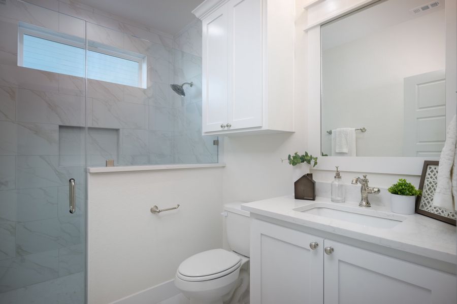 Furnished interior view inside a new home in Greens Prairie Reserve, College Station (Image 12). Furnished interior view inside a new home in Greens Prairie Reserve, College Station (Image 12).
