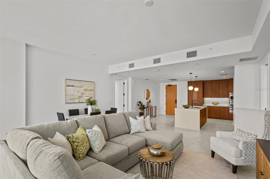 Furnished interior view inside a new home in , St. Petersburg (Image 12).