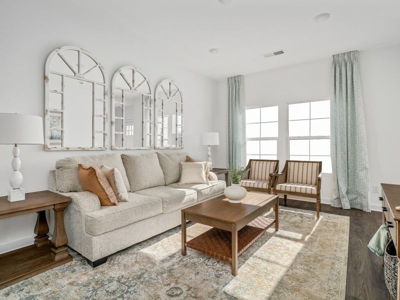 Furnished interior view inside a new home in The Towns at Red River, Gallatin (Image 8). Furnished interior view inside a new home in The Towns at Red River, Gallatin (Image 8).