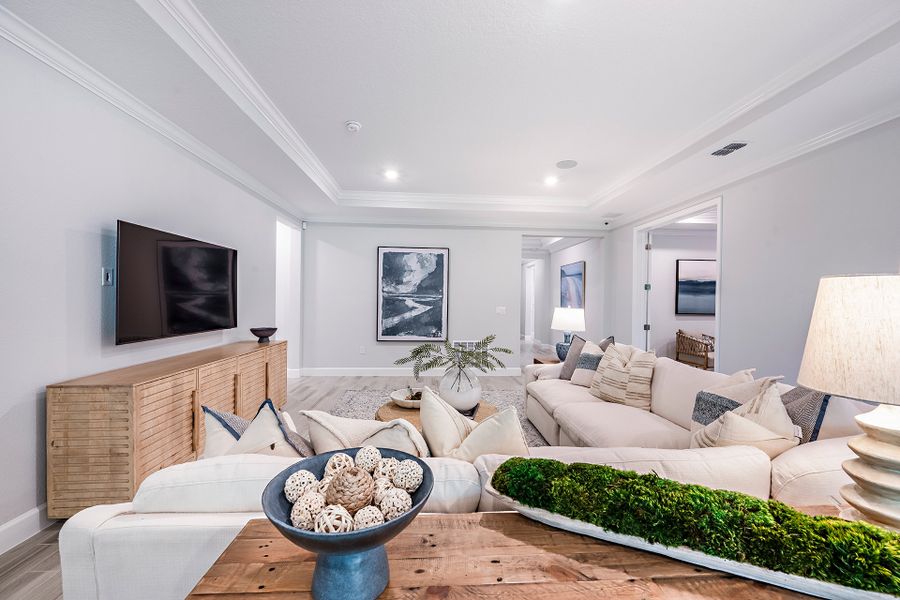 Furnished interior view inside a new home in Headwaters at Lofton Creek, Yulee (Image 9).