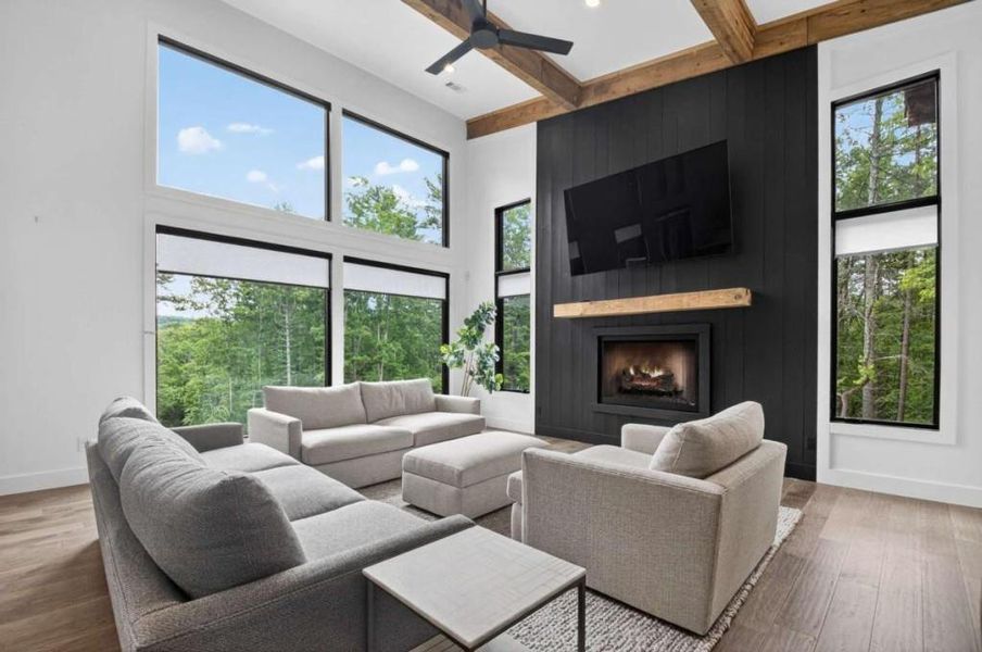 Furnished interior view inside a new home in , Blue Ridge (Image 42).