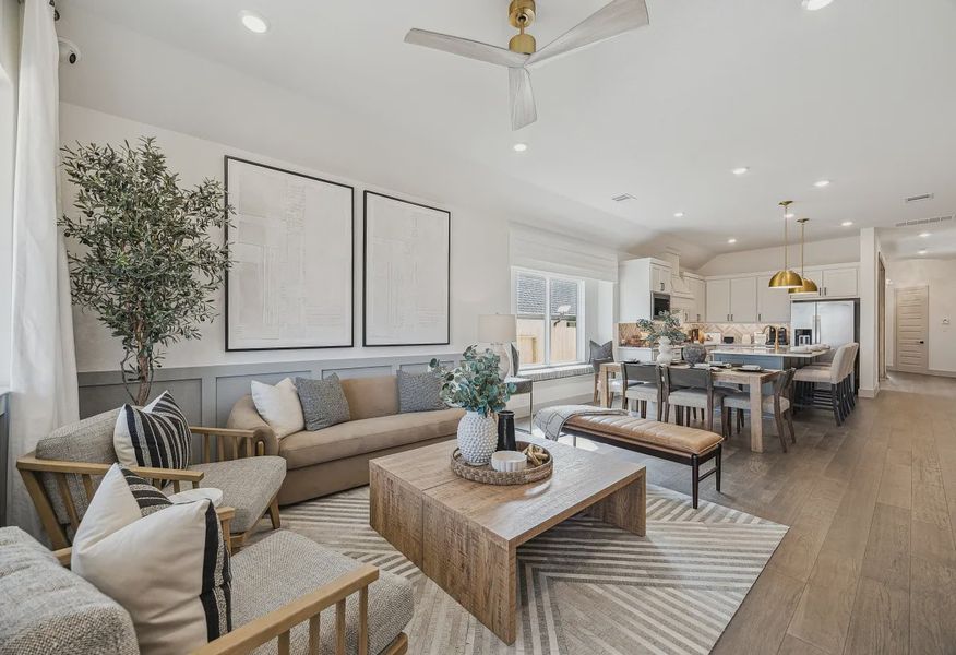 Plan 3034 Great Room - Staged - 9 of 19