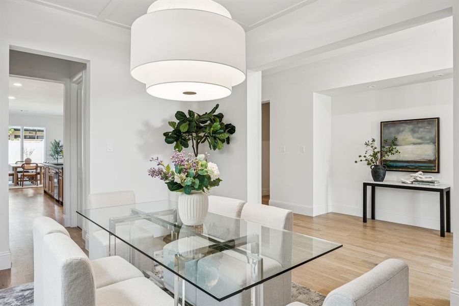 Furnished interior view inside a new home in , Dallas (Image 9).