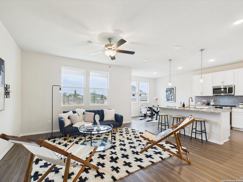 Furnished interior view inside a new home in Bricewood, San Antonio (Image 9).
