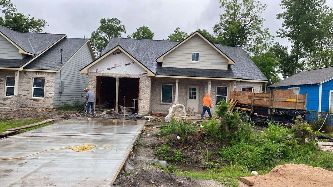 In-progress construction of a new home in , Texas City, TX (Image 24). In-progress construction of a new home in , Texas City, TX (Image 24).