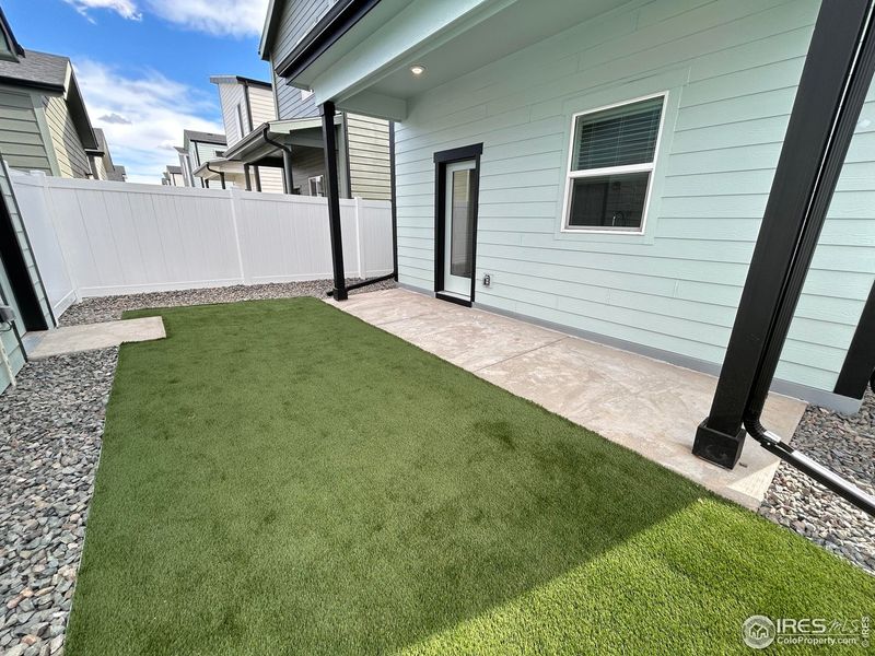 Exterior details and patio area of a home in Liberty Draw, Evans (Image 3).