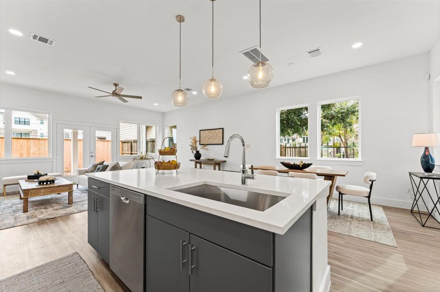 Furnished interior view inside a new home in , Houston (Image 29). Furnished interior view inside a new home in , Houston (Image 29).