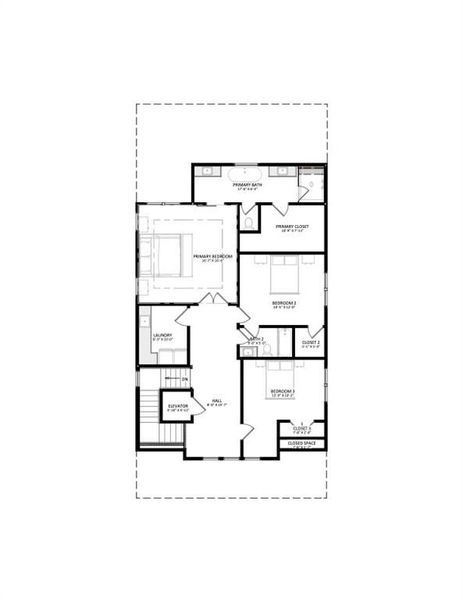 2D floor plan layout of this home in Echo at Crabapple, Milton, GA (Image 4).