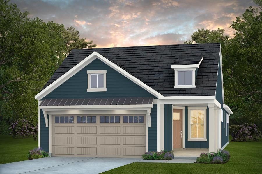 Representative exterior photo of a completed home built from the Contour by Del Webb in Del Webb Carolina Ridge, Midland, NC (Image 26).