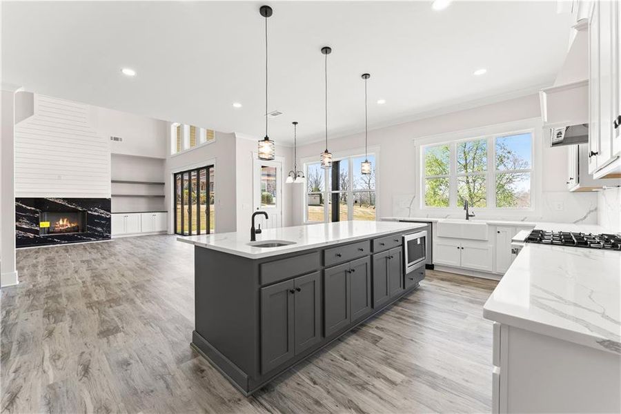 Furnished interior view inside a new home in , Dawsonville (Image 8).