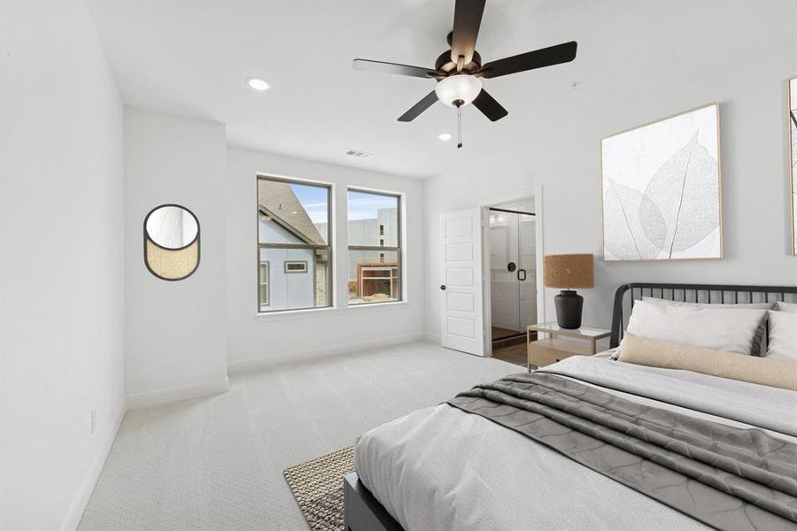 Furnished interior view inside a new home in Hillside at Las Colinas, Irving (Image 10).
