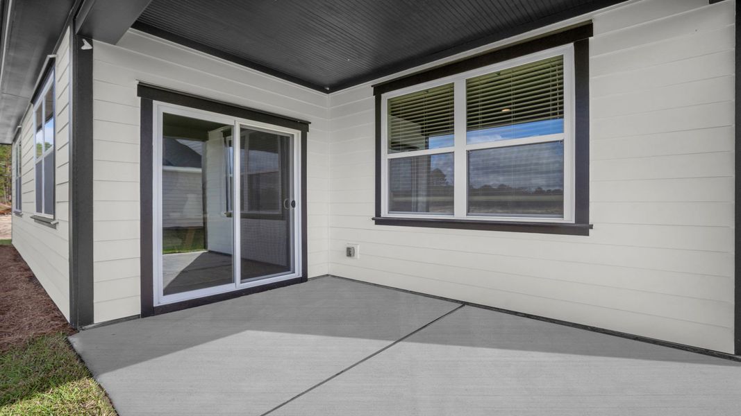 Exterior details and patio area of a home in The Retreat at East Argent, Ridgeland (Image 2).