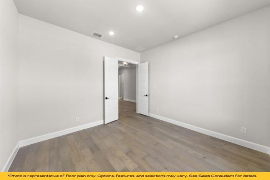 Representative unfurnished interior of a home built from the The Barbados by Stonefield Homes in The Highlands, Rockwall (Image 21).