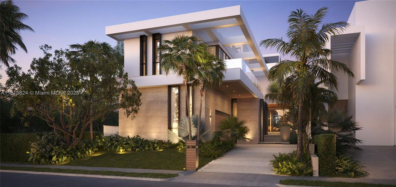 Front exterior of a new home in , Miami, FL, highlighting curb appeal (Image 2). Front exterior of a new home in , Miami, FL, highlighting curb appeal (Image 2).