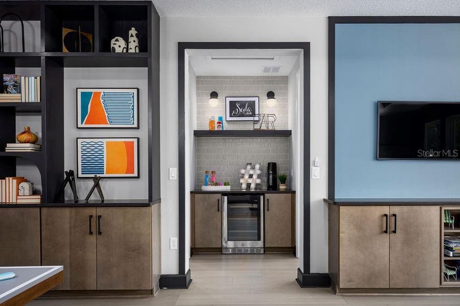 Furnished interior view inside a new home in Solace at Corner Lake, Orlando (Image 19).