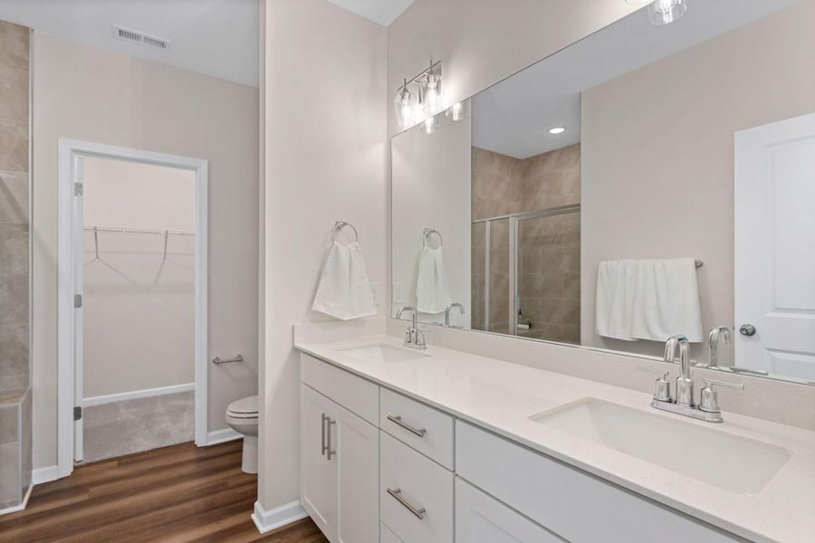 Furnished interior view inside a new home in East Main Townes, Spartanburg (Image 11). Furnished interior view inside a new home in East Main Townes, Spartanburg (Image 11).