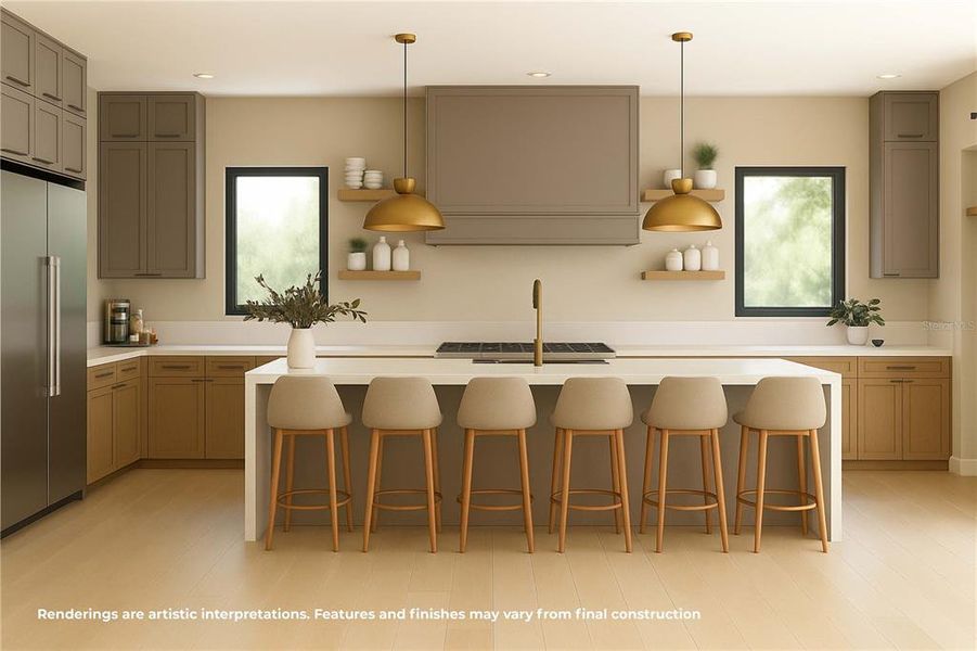 Furnished interior view inside a new home in Windermere, Windermere (Image 6).