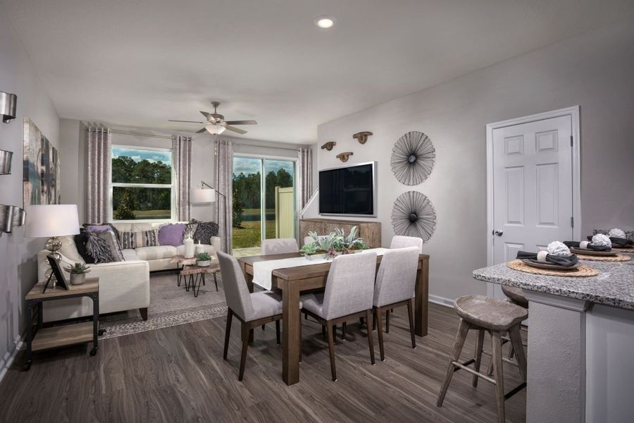 Representative furnished interior of a home built from the 1155 by KB Home in Briar Pointe, Jacksonville (Image 4).