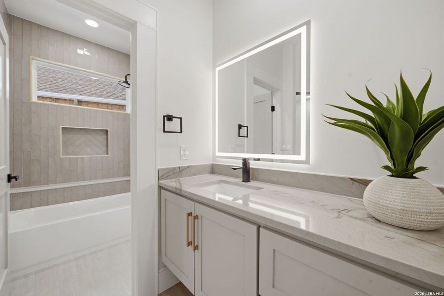 Furnished interior view inside a new home in , San Antonio (Image 11).