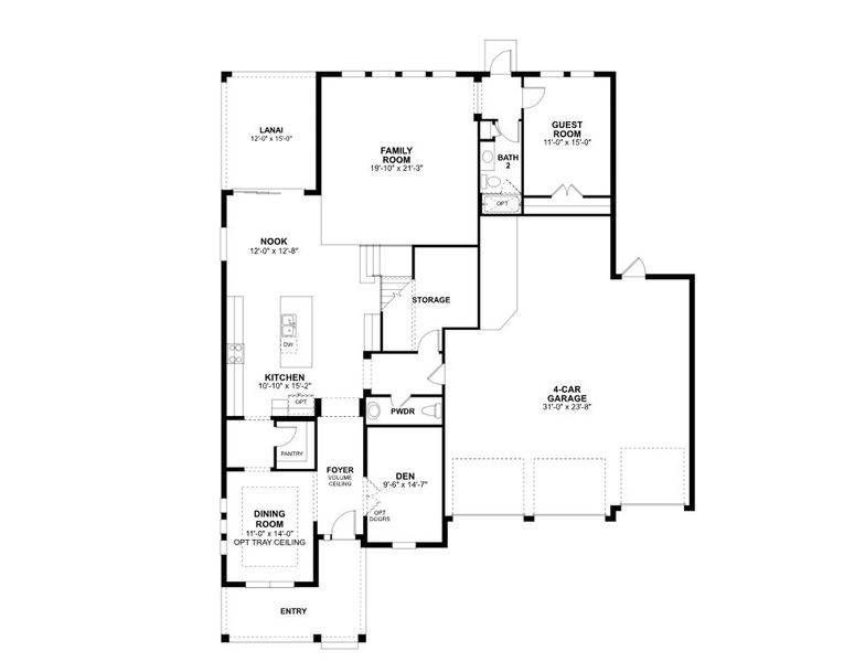 2D floor plan layout for the Lake Star by M/I Homes in Willow Run, Apopka, FL (Image 4). 2D floor plan layout for the Lake Star by M/I Homes in Willow Run, Apopka, FL (Image 4).
