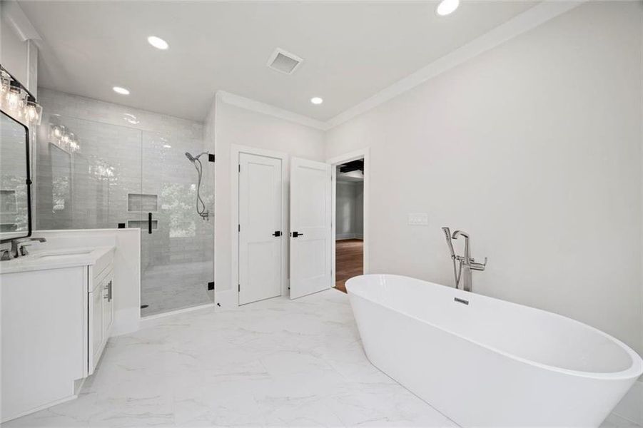 Furnished interior view inside a new home in , Atlanta (Image 29). Furnished interior view inside a new home in , Atlanta (Image 29).