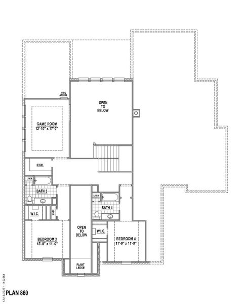 Plan 860 2nd floor