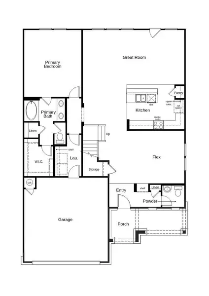This floor plan features 4 bedrooms, 2 full baths, 1 half bath and over 2,500 square feet of living space.