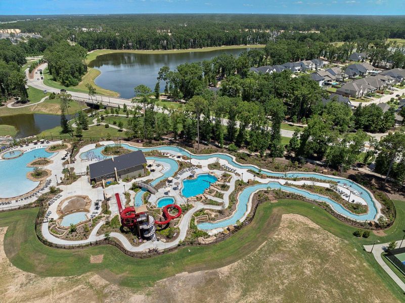 Discovery Cove Amenity Center is your home base for outdoor activities! The water park includes a lazy river, splash pad, two slides and sculpted rock jumping platforms.