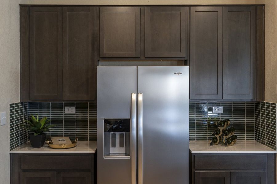Optional French door refrigerator