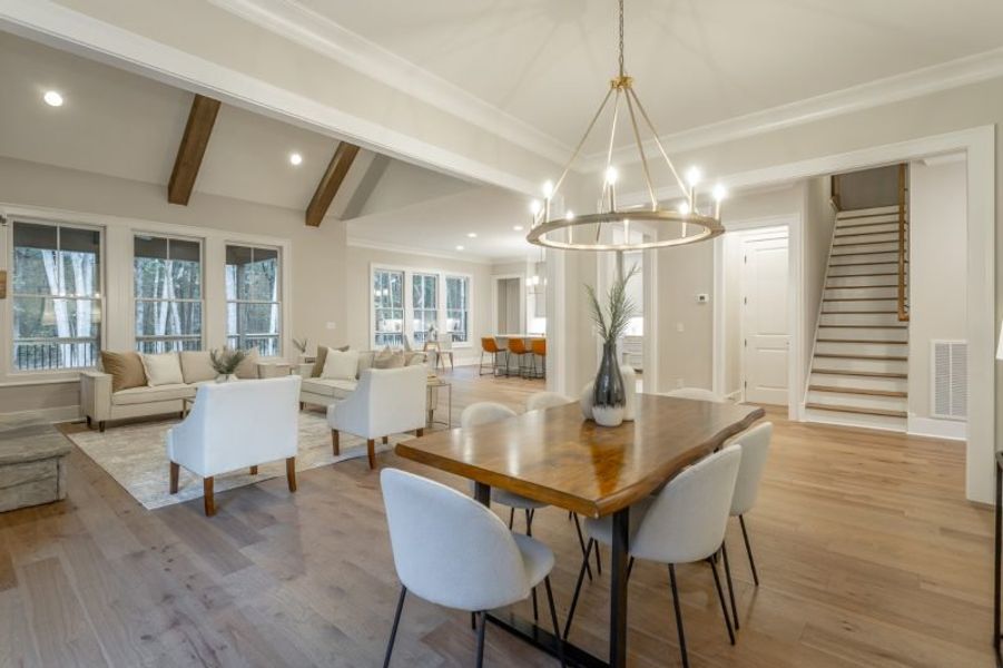 Representative furnished interior of a home built from the Winterbrook A by Riverstone Construction, LLC in Jasper Highlands, Guild (Image 7).