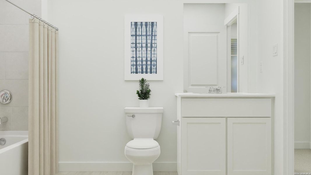 Furnished interior view inside a new home in Brookmill, San Antonio (Image 10).