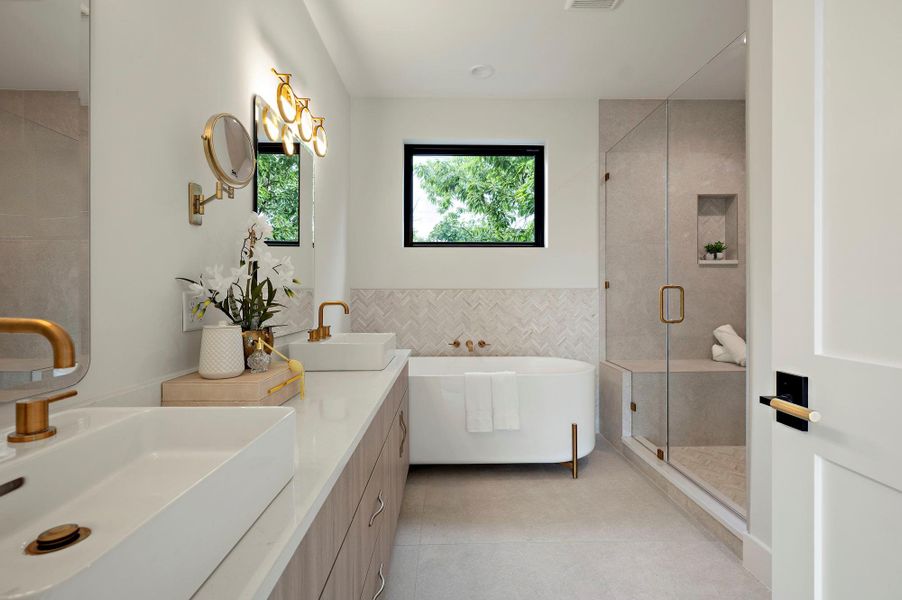 Furnished interior view inside a new home in , Austin (Image 30).