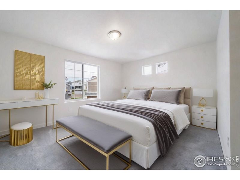 Furnished interior view inside a new home in Thompson River Ranch, Johnstown (Image 3).