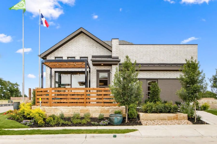 Representative exterior photo of a completed home built from the Hawthorn by Grenadier Homes in Willow Grove, Melissa, TX (Image 1). Representative exterior photo of a completed home built from the Hawthorn by Grenadier Homes in Willow Grove, Melissa, TX (Image 1).