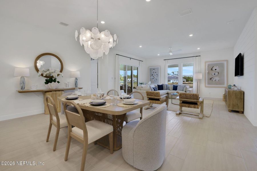 Furnished interior view inside a new home in , Flagler Beach (Image 42).