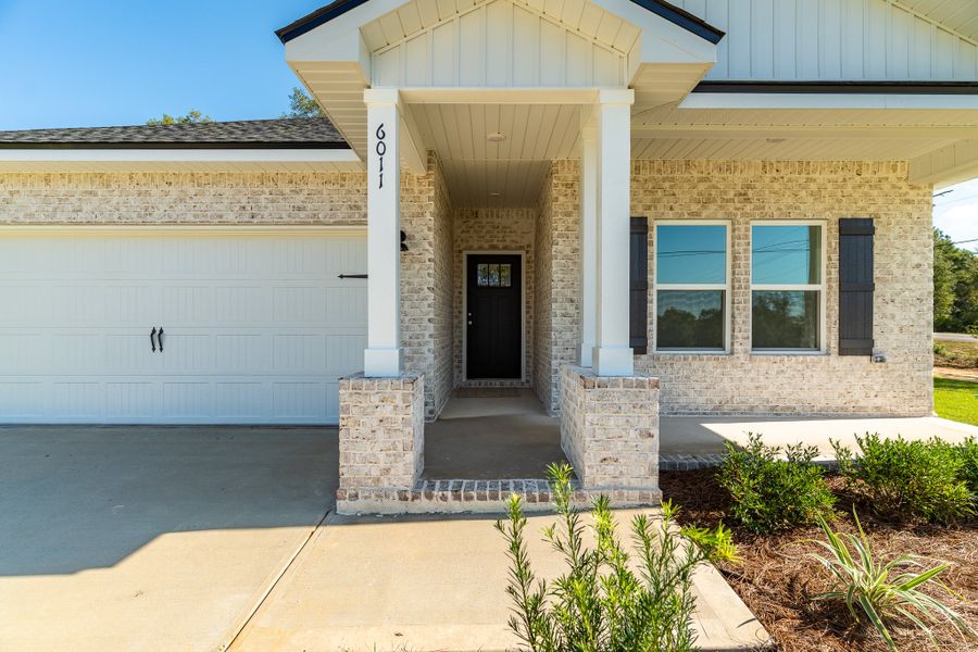 Representative exterior photo of a completed home built from the Maybell I by CJL Homes in Oak Hollow, Crestview, FL (Image 25).
