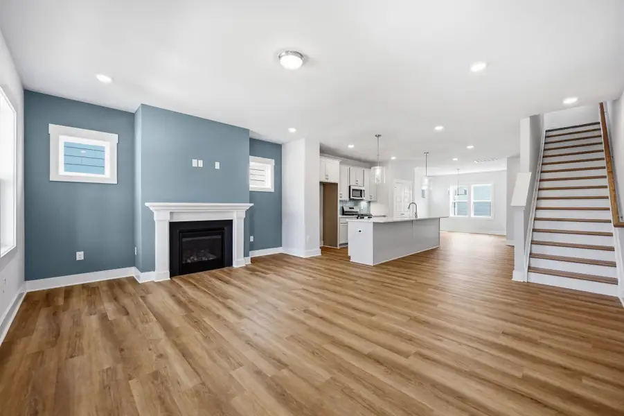 Representative unfurnished interior of a home built from the Magician by Garman Homes in Allen Park, Raleigh (Image 10). Representative unfurnished interior of a home built from the Magician by Garman Homes in Allen Park, Raleigh (Image 10).