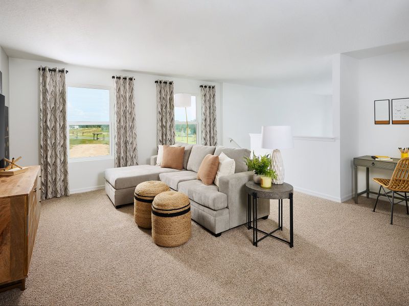 Loft in the Yellowstone floorplan modeled at Springs at Lake Alfred