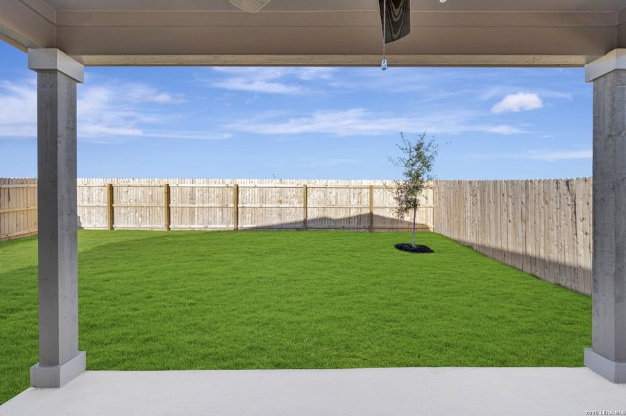 Exterior details and patio area of a home in Park Place, New Braunfels (Image 3).