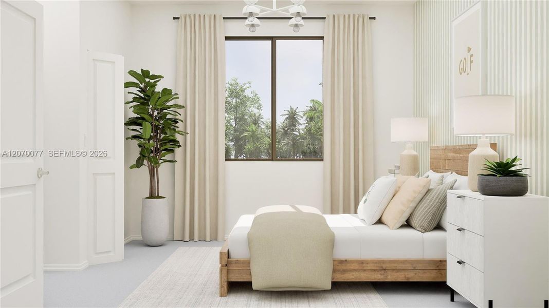Furnished interior view inside a new home in Coral Breeze, Miami (Image 19). Furnished interior view inside a new home in Coral Breeze, Miami (Image 19).