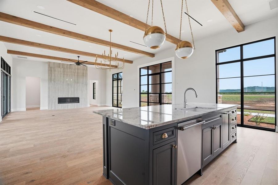 Furnished interior view inside a new home in , Strawn (Image 27).