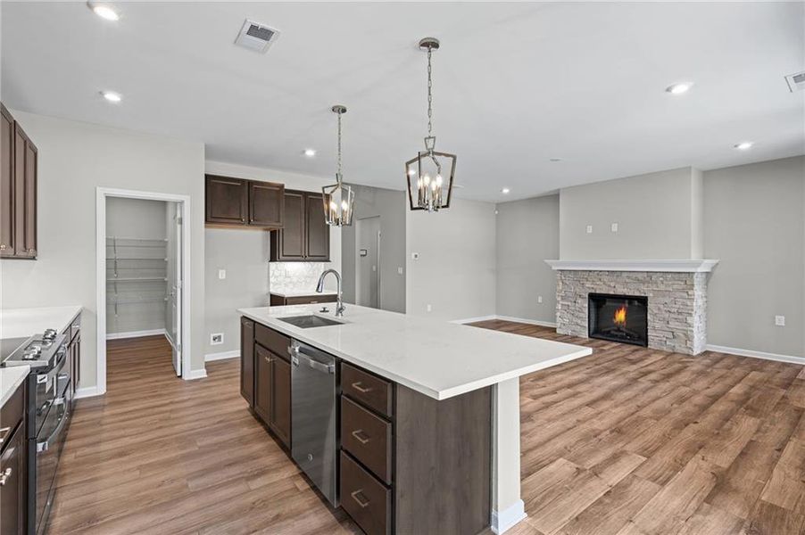 Furnished interior view inside a new home in Twin Lakes, Hoschton (Image 9).